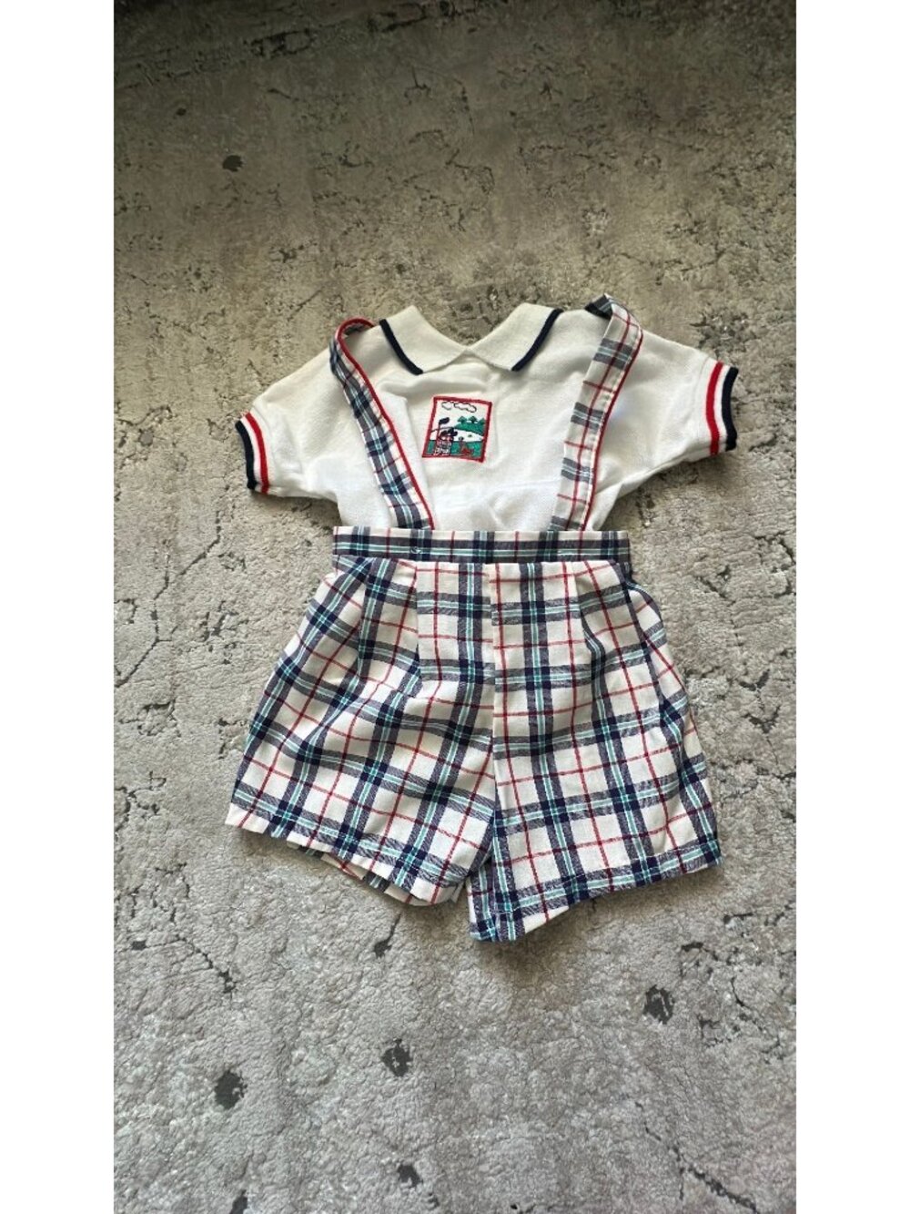 Vintage baby Dior golf shortall two piece 12 months